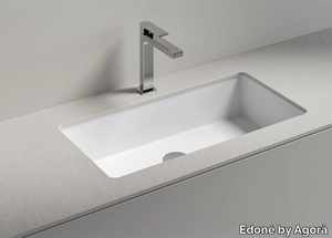 RIGA 75 - Rectangular undermount washbasin _ Edoné by Agorà