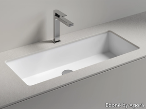 RIGA 90 - Undermount rectangular washbasin _ Edoné by Agorà