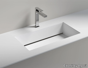 VENERE - Inset rectangular washbasin _ Edoné by Agorà