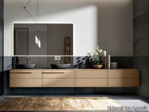 ADE 001 - Wall-mounted vanity unit with drawers _ Edoné by Agorà