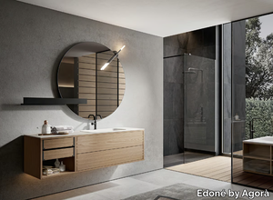 ADE 005 - Wall-mounted vanity unit with drawers _ Edoné by Agorà