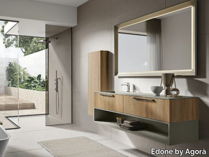 GIU 9062 - Wall-mounted vanity unit with drawers _ Edoné by Agorà