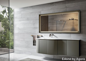 GIU 9079 - Wall-mounted vanity unit with doors _ Edoné by Agorà