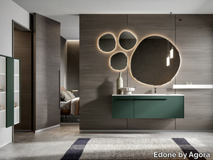 GIU 9112 - Wall-mounted vanity unit with drawers _ Edoné by Agorà