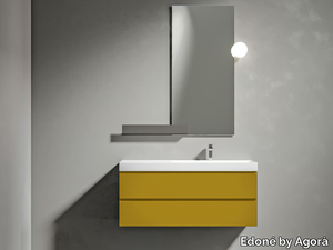 GIU 9134 - Single wall-mounted vanity unit with drawers _ Edoné by Agorà