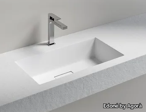 KUMA CONSOLLE - Inset rectangular washbasin _ Edoné by Agorà