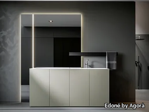 CHR4 002 - Floor-standing vanity unit with doors _ Edoné by Agorà