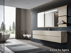 CHR4 005 - Wall-mounted vanity unit with drawers _ Edoné by Agorà