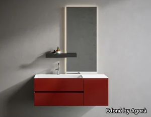 CHR4 007 - Wall-mounted vanity unit with drawers _ Edoné by Agorà