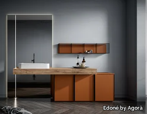 REA 004 - Single washbasin countertop _ Edoné by Agorà