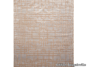 CHAPLIN LATTE - Rectangular handmade silk rug _ Edition Bougainville