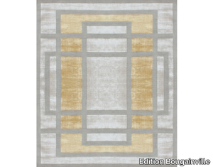 NEW YORK FOG - Rectangular custom handmade silk rug _ Edition Bougainville