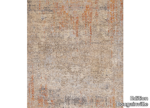 ZOYA ORANGE BEIGE - Rectangular custom handmade wool rug _ Edition Bougainville