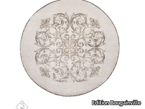 DEVINCI EARTH - Round wool and silk rug _ Edition Bougainville