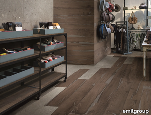 ALTER BRUCIATO - Porcelain stoneware wall/floor tiles with wood effect _ emilgroup