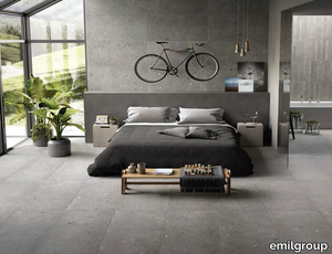 EGO GRIGIO SCURO - Porcelain stoneware wall/floor tiles with stone effect _ emilgroup