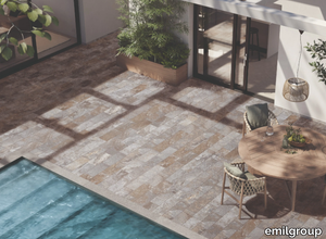 EXTERNA QUARZITE RUST GREY - Porcelain stoneware outdoor floor tiles with stone effect _ emilgroup