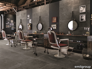 GROOVE MISTIQUE BLACK - Porcelain stoneware wall/floor tiles with stone effect _ emilgroup