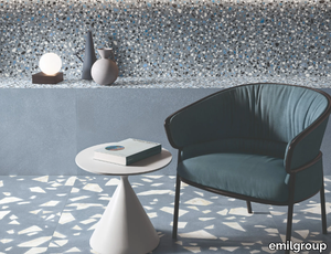 MEDLEY BLUE - Porcelain stoneware wall/floor tiles terrazzo effect _ emilgroup