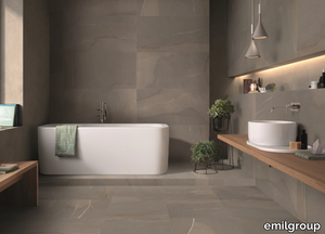 PIASE SPAZZOLATA - Porcelain stoneware wall/floor tiles with stone effect _ emilgroup