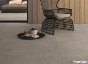 KARMAN CEMENTO CENERE - Indoor porcelain stoneware wall/floor tiles _ emilgroup