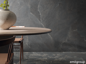 UNIQUE INFINITY BLACK - Porcelain stoneware wall/floor tiles with stone effect _ emilgroup