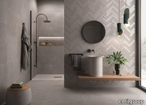 TOTALOOK GRIGIO - Porcelain stoneware wall/floor tiles with resin effect _ emilgroup