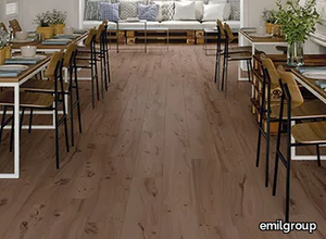 MILLELEGNI REMAKE OLMO TINTO - Porcelain stoneware flooring with wood effect _ emilgroup