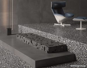 MEDLEY DARK GREY - Porcelain stoneware wall/floor tiles terrazzo effect _ emilgroup