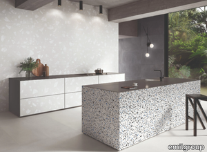 MEDLEY WHITE - Porcelain stoneware wall/floor tiles terrazzo effect _ emilgroup