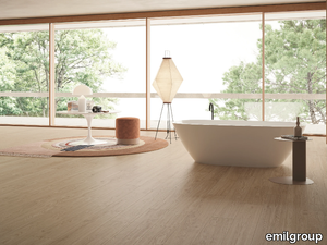 MIMESIS ECRU - Porcelain stoneware flooring with wood effect _ emilgroup