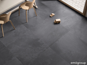 NORDIKA DARK - Indoor/outdoor porcelain stoneware wall/floor tiles _ emilgroup