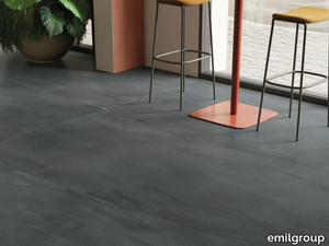 PIGMENTO ANTRACITE - Indoor/outdoor porcelain stoneware wall/floor tiles with resin effect _ emilgroup