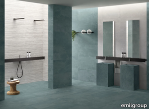 RE-PLAY CONCRETE VERDIGRIS - Porcelain stoneware wall/floor tiles with concrete effect _ emilgroup