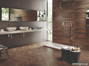 SLEEK WOOD NUT - Porcelain stoneware wall/floor tiles with wood effect _ emilgroup