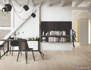 SLEEK WOOD WHITE - Porcelain stoneware wall/floor tiles with wood effect _ emilgroup