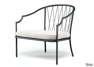 COMO - Steel garden armchair with armrests _ Emu