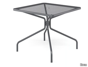 CAMBI - Square steel garden table _ Emu