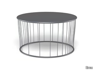 CANNOLÈ - Round steel garden side table _ Emu