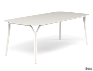 ANGEL - Rectangular aluminium garden table _ Emu