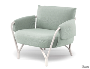 ANGEL - Fabric garden armchair with armrests _ Emu