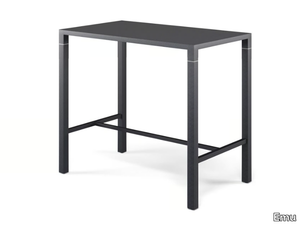 NOVA - Rectangular steel high table _ Emu