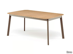 SHINE - Rectangular teak table _ Emu