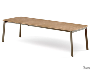 SHINE - Extending teak table _ Emu