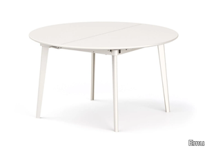 PLUS4 - Round extending steel garden table _ Emu