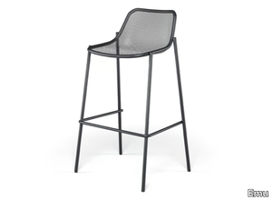 ROUND - Stackable high steel garden stool _ Emu