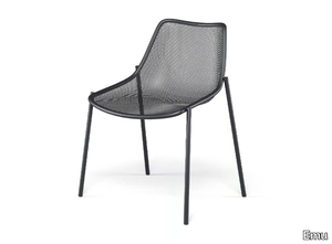 ROUND - Stackable steel garden chair _ Emu