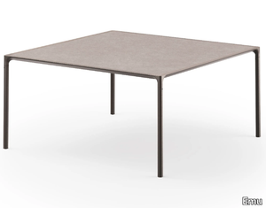 TERRAMARE - Square aluminium garden table _ Emu