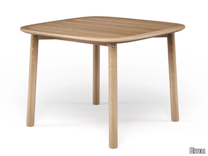 TWINS - Square teak garden table _ Emu