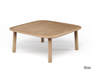 TWINS - Low teak garden side table _ Emu